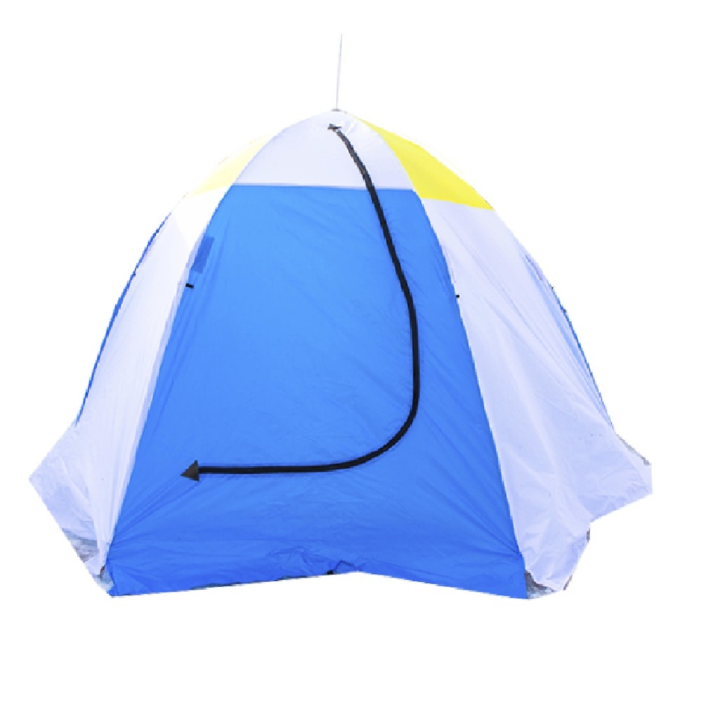 Трехместная трехслойная зимняя палатка-зонт для рыбалки