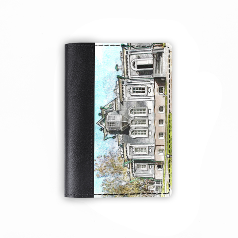 Обложка на паспорт комбинированная "Дом Трубецкого", черная