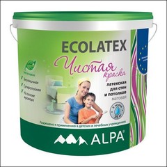 Краска для внутренних работ ALPA Ecolatex (Белый)