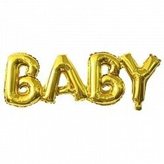 Шар-надпись "Baby" (золото)