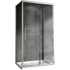 AG30160H-S50-S50 Прямоугольный П-образный душевой уголок, пристенная установка 160x50x195 фото