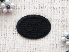 Термоаппликация "ОК", р. 3,2х2,2 см, чёрный