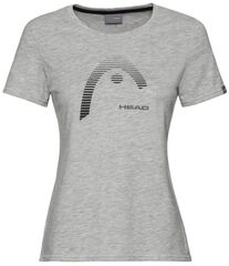 Женская теннисная футболка Head Club Lara T-Shirt - grey melange