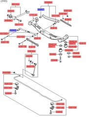 САЙЛЕНТБЛОК КУЛАКА ЗАДНЕГО МАЛЫЙ TUCSON, SPORTAGE KM ONNURI, CAR-DEX / ЗАДНЕГО ПОПЕРЕЧНОГО РЫЧАГА  (уст. 4 шт)