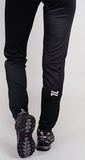 Утеплённый женский лыжный костюм Nordski Premium Blue-Black W с высокой спинкой