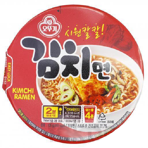 Лапша со вкусом кимчи Ottogi Kimchi Ramen, 105 гр