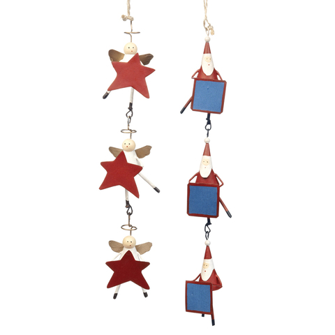 НАБОР НОВОГОДНИХ ИГРУШЕК DANGLE ANGEL AND SANTA