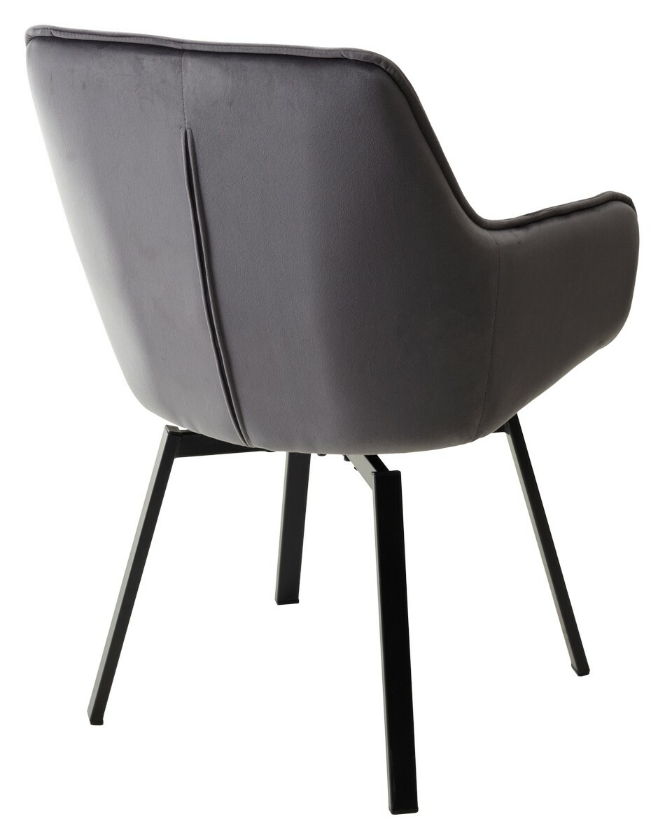 Стул MAVERICK 360 град. поворот. BLUVEL-14 GREY/ черный каркас, М-City