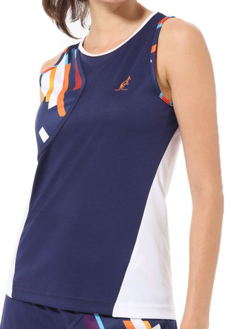 Топ теннисный Australian T-Shirt Ace With Printed Insert - blu cosmo
