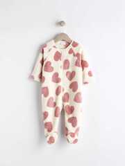 Комбинезон флисовый для малышей Next K79-436, Молочный, Розовый