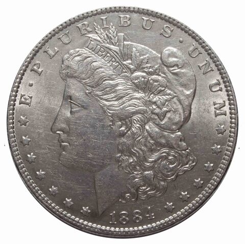 1 доллар 1884 США (Морган). XF-AU