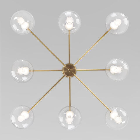 Потолочная люстра Eurosvet Magma 60175/8 латунь