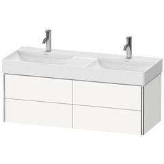 Duravit XSquare Тумба подвесная под раковину # 235312, 4 ящика, 397x1184x460мм, цвет White High Gloss XS416402222 фото