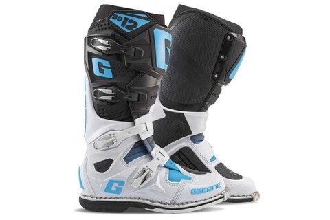 Мотоботы Gaerne SG-12 Black/White/Carolina Blue LE 42