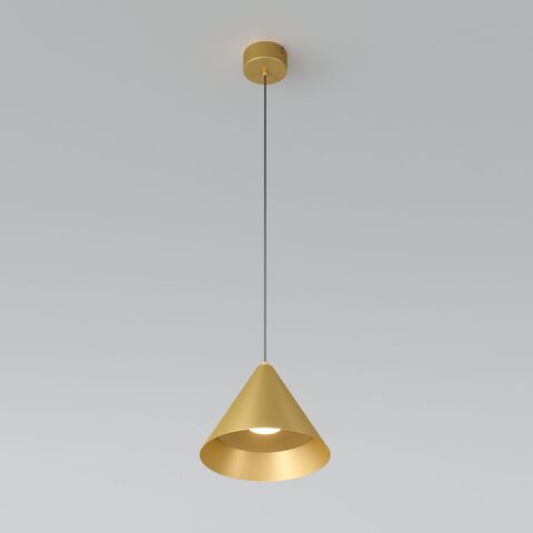 Подвесной светодиодный светильник Elektrostandard Conus 50316 LED 16W 3000K золотой