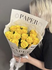 Букет из 15 желтых роз (Кения 40 см)