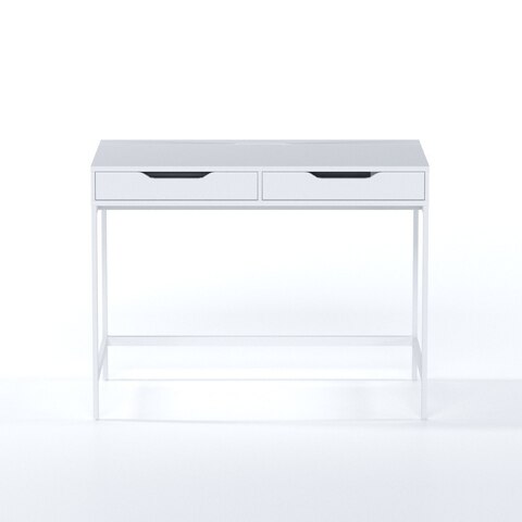 Стол письменный Ингар Д 100, 100*48*76 см, белый