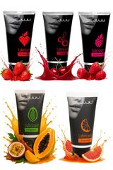 JuJu 5 вкусов – набор съедобных лубрикантов для оральных ласк и секса, 5×50 мл