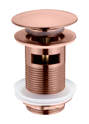 Boheme 612/2-CB Слив для раковины, автомат(клик-клак) COPPER BRUSHED c переливом