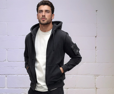 Худи stone island 693831grey 