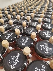 Брендированная баночка с медом и веретеном, 140 грамм