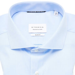 Сорочка мужская Eterna Slim Fit 8817-F182-00 из твила голубая