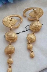 Серьги длинные OSCAR DE LA RENTA с подвесками