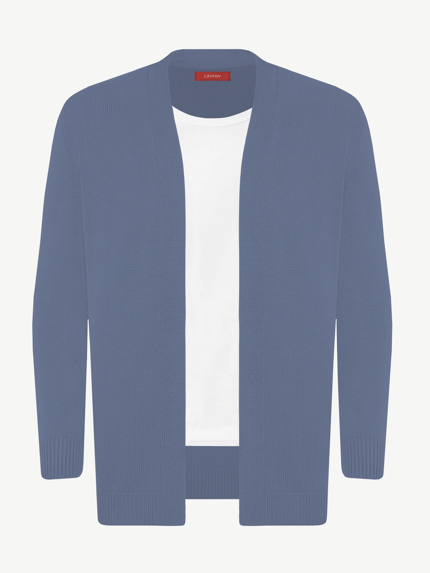 Кардиган с планкой из мягкой шерсти