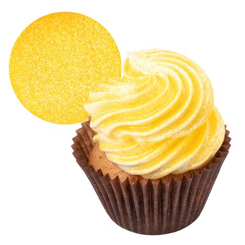 Летающие съедобные блестки для торта (для сдувания) Лимонный, 50-500 pm, кг