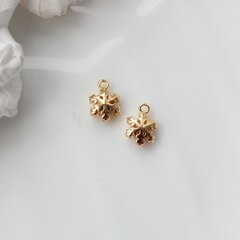 Подвеска Снежинка 12*8 мм, позолота, П104