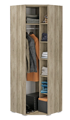 Шкаф угловой Наоми ШК-21 дуб каньон / графит