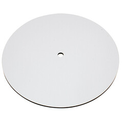 Подложка ЛХДФ 3мм с отверстием под ось Д20 белая