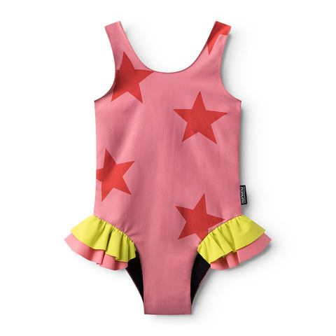 Купальник NUNUNU для девочек (Star Strawberry Pink)