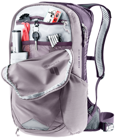 Картинка рюкзак велосипедный Deuter Race Air 14+3 Lavender-Purple - 6