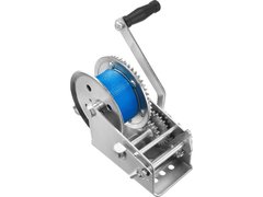 ЗУБР 1.1 т, 10 м, ручная барабанная тяговая ленточная лебедка, Профессионал (43115-1.1)