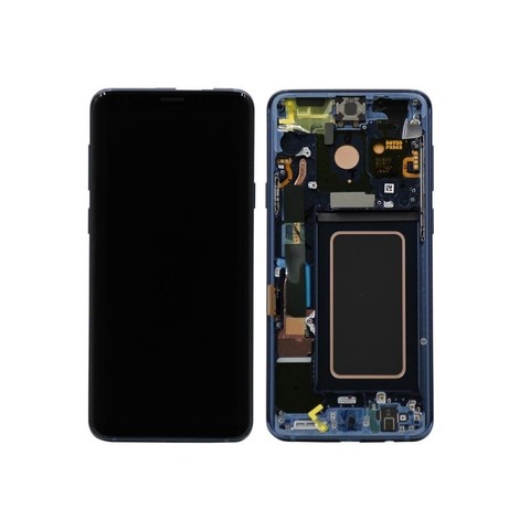 LCD SAMSUNG Galaxy S9 / G960F Change Glass Orig Blue + Frame MOQ:5 换盖
