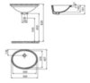 Раковина овальная фарфоровая белая Creavit TP216-00CB00E-0000