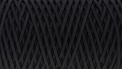 Black polyester cord 2mm