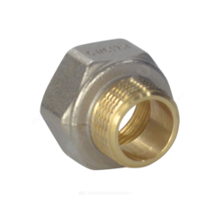 Переход латунь никель реборда Ду 32х15 (1 1/4"х1/2") ВР/НР 9021 ГОСТ 32585-2013 Aquasfera 9021-04