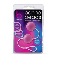 Розовые вагинальные шарики Bonne Beads - 