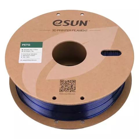 Катушка PETG-пластика ESUN 1.75 мм 1кг., синяя