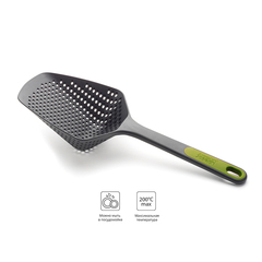 Ложка-дуршлаг scoop plus™, 34 см, серая