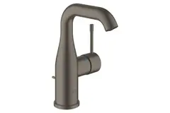 GROHE Essence 24173AL1 Смеситель для раковины с донным клапаном, M-Size, темный графит матовый фото