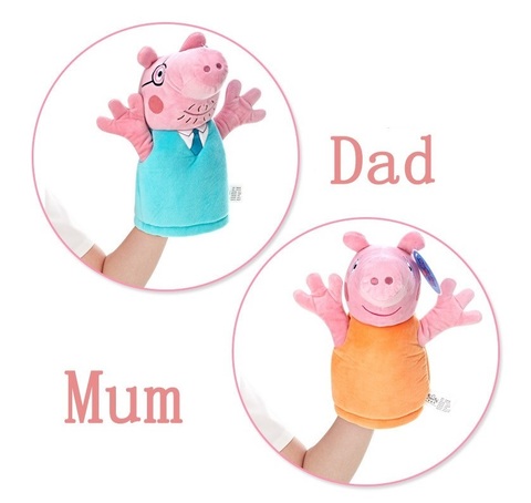 Розовая Свинка кукла перчатка на руку