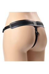 Чёрные трусики с плугом HARNESS Trapper - размер M-XL - 