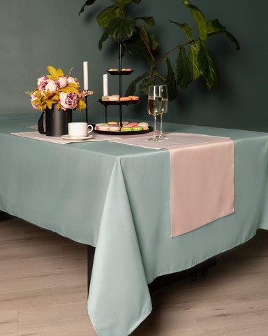 Скатерть 140х180 Sofi De MarkO Серенити оливковая