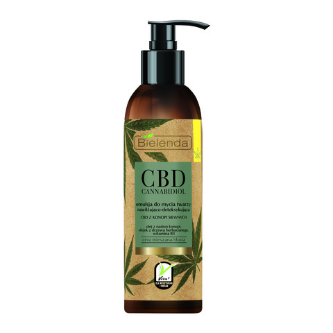 CBD Cannabidiol Эмульсия для умывания лица с CBD из семян конопли - смешанная, жирная кожа 175 г