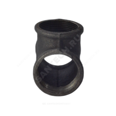 Тройник прямой чугун Ду 40 (1 1/2") ВР/ВР Китай