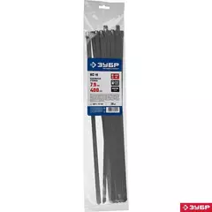 ЗУБР КС-Н, 7.9 x 400 мм, 25 шт, кабельные стяжки нержавеющие, Профессионал (30971-79-400)