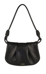 Кожаная сумка-сэтчел Loewe Paseo черный